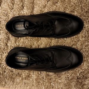 Cole Haan Boys Size 5 Grand Oxford Shoes Black New